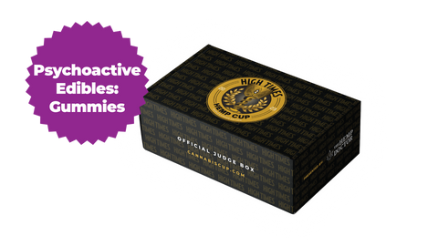 Legal Psychoactive Edible: Gummies  (D8, D9, D10, HHC, etc) Official Judge Box (18-19 items)(K6 or K7)